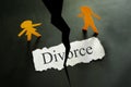 Divorce split Royalty Free Stock Photo