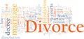 Divorce word cloud