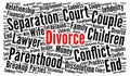 Divorce word cloud concept Royalty Free Stock Photo