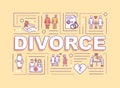 Divorce word concepts banner