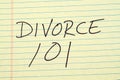 Divorce 101 On A Yellow Legal Pad Royalty Free Stock Photo