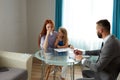 Divorced single redhead mother with child get help by professional psychologist