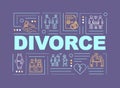 Divorcement word concepts banner Royalty Free Stock Photo