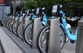 Divvy bike rental station in Chicago