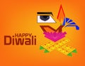 Geometric Eco Diwali Design Card