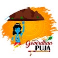 Govardhan Puja is a Hindu festival that honors Lord Krishna\'s