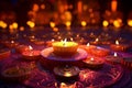 Diwali background poster featuring cultural