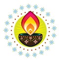Diwali candle light Royalty Free Stock Photo