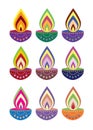 Diwali candle light
