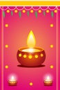 Diwali card Royalty Free Stock Photo