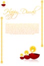 Diwali card Royalty Free Stock Photo