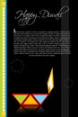 Diwali card Royalty Free Stock Photo