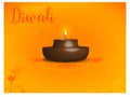 Diwali 3D Lamp Vector Design