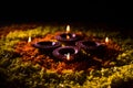 Diwali diya or auspecious oil lamp made up of teracotta