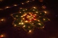 Diwali Diya - Rangoli Design