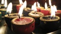 Diwali diyas lightning