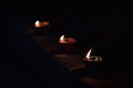 diwali diyas at night