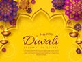 Diwali festival holiday design.