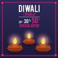 Diwali Festival Indian Offer Design Royalty Free Stock Photo