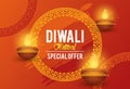 Diwali Festival Indian Offer Design Royalty Free Stock Photo