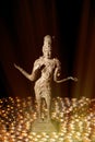 Diwali Festival of Light. Hindu goddess Lakshmi in divine candle Royalty Free Stock Photo