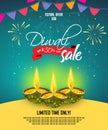 Diwali Festival Sale Poster Flayer Layout Template a4 Size, Festive Sale, Offer Poster Design Layout Template with 50% Discount Ta
