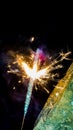 Diwali fireworks in indian houses Royalty Free Stock Photo