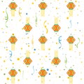 Diwali gift wrapping paper seamless pattern