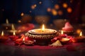 Diwali greetings background with a heartfelt
