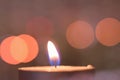Diwali Indian Holiday background of burning candle Royalty Free Stock Photo