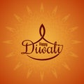 Diwali lamp light logo design background