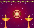 Diwali lamps Royalty Free Stock Photo