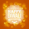 Diwali lights logo design background