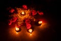 Diwali lights at night , Indian festival