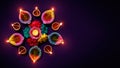 Diwali oil lamp Royalty Free Stock Photo