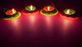Diwali oil lamp Royalty Free Stock Photo