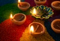 Diwali oil lamp Royalty Free Stock Photo