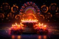 Diwali wishes banner with a mesmerizing display