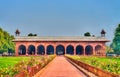 The Diwan-i-Am or Hall of Audience at the Red Fort of Delhi, India