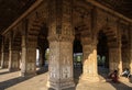 Inside Diwan-i-Khas at the end of the day, Red Fort, Delhi, India