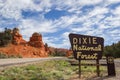 Dixie National Forest sign at Red Canyon, Utah