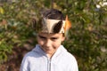 DIY autumn crown project for kids