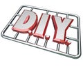 DIY Do it Yourself Letters Model Kit Royalty Free Stock Photo