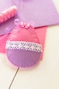 Felt Easter egg, handmade decor. DIY Easter ornament. Adorable DIY Easter ornament