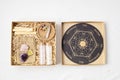 DIY gift box for wicca, witchcraft lovers. Mystic, esoteric, occult present idea
