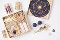 DIY gift box for wicca, witchcraft lovers. Mystic, esoteric, occult present idea