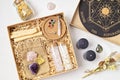 DIY gift box for wicca, witchcraft lovers. Mystic, esoteric, occult present idea