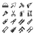 DIY Hand Tools Icons Set. Vector Royalty Free Stock Photo