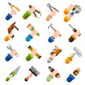 Diy Hands Icons Royalty Free Stock Photo