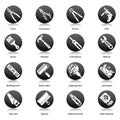 Diy Icons Black Royalty Free Stock Photo